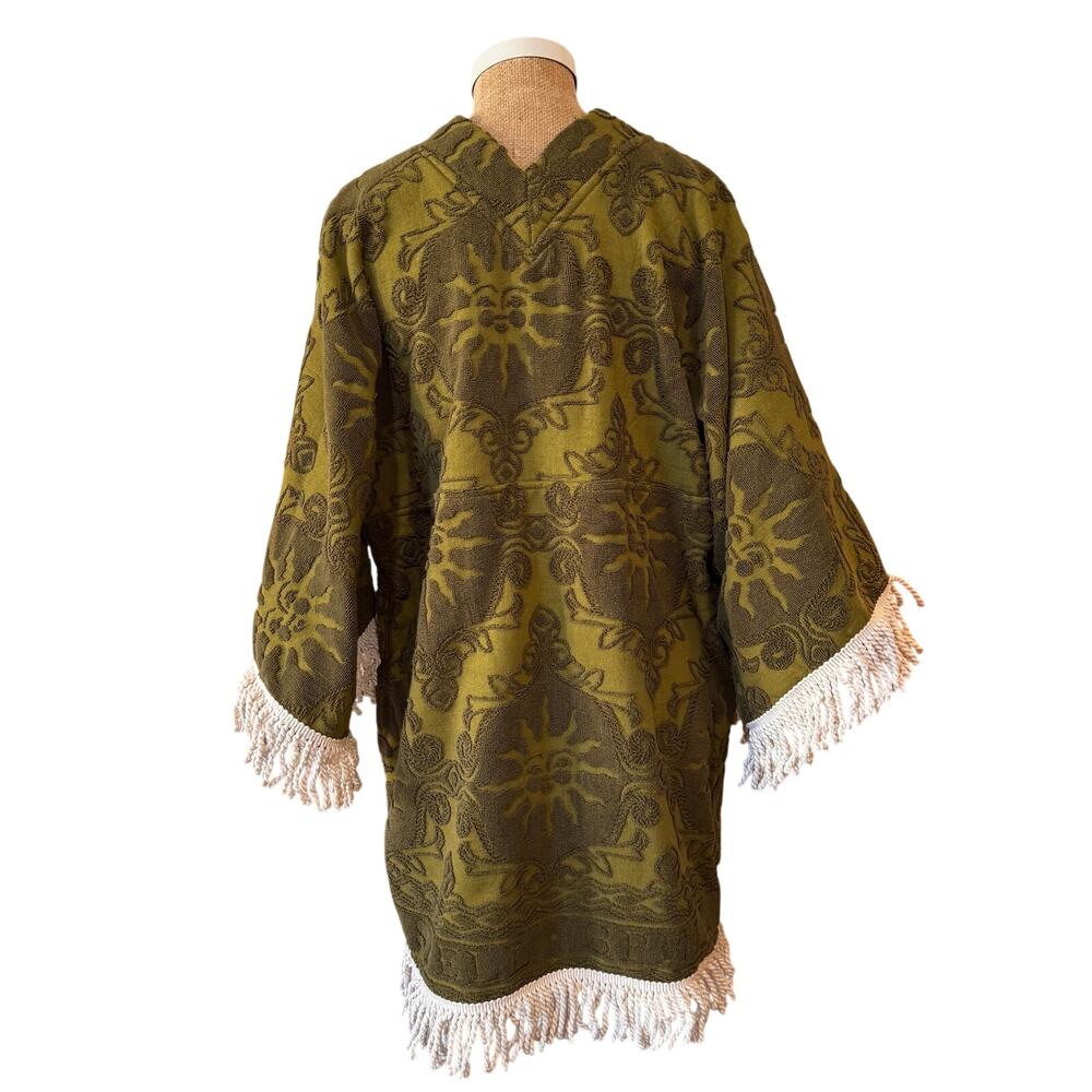 Free People x Spell Pomelia Terry Throw Over Dress Island Green Oversize Large - Picture 6 of 14